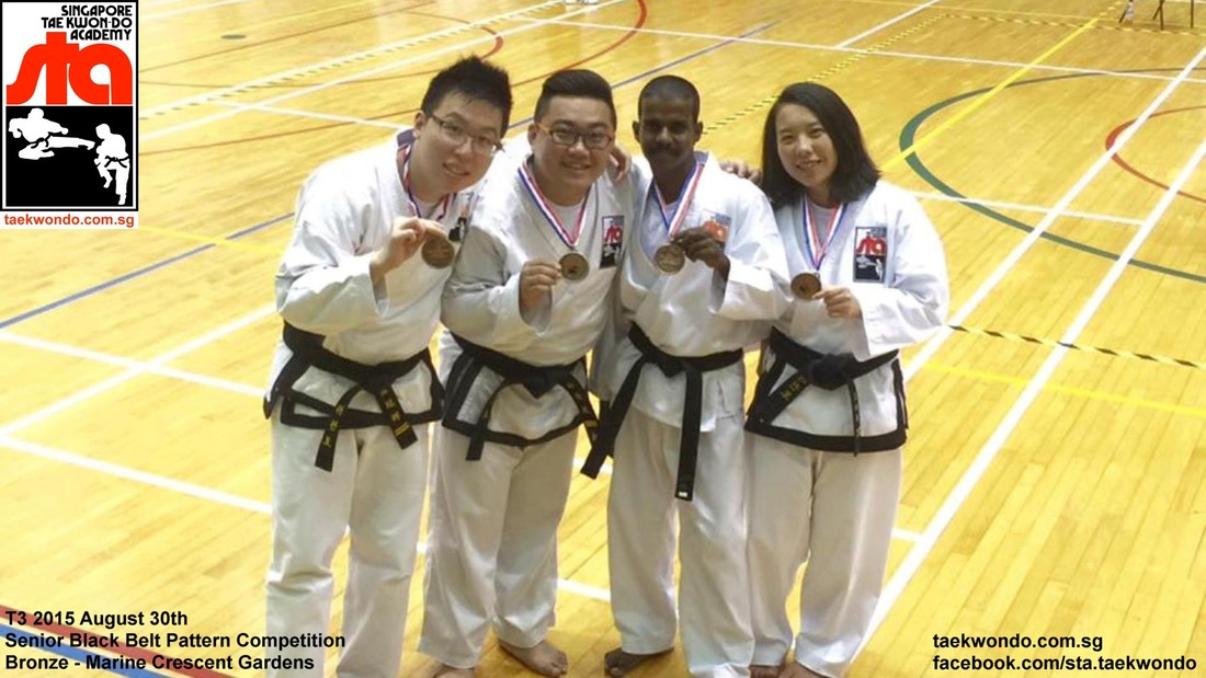 Bronze Medalist STA Marine Crescent Black Belt Team Traditional Taekwondo Tournament 2015 Yishun Northpoint City Heartbeat Zinga Aquarius Bedok Reservoir Waterfront Waves Singapore Taekwondo Academy 