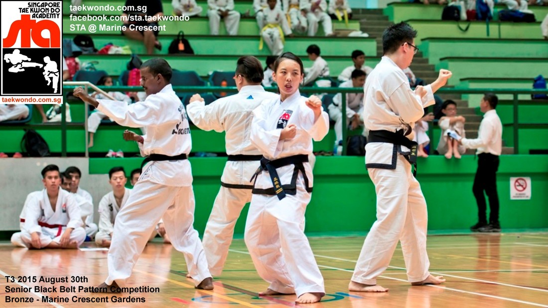 Black Belt Team Traditional Taekwondo Tournament STA Marine Crescent Bronze Medalist Yishun Northpoint City Heartbeat Zinga Aquarius Bedok Reservoir Waterfront Waves Singapore Taekwondo Academy